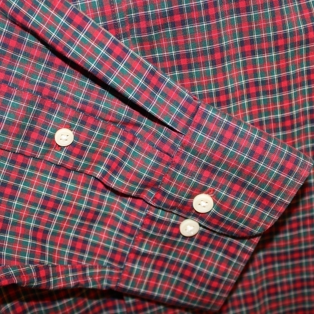 Lauren Ralph Lauren Red Plaid Casual Shirt - Picture 4 of 5